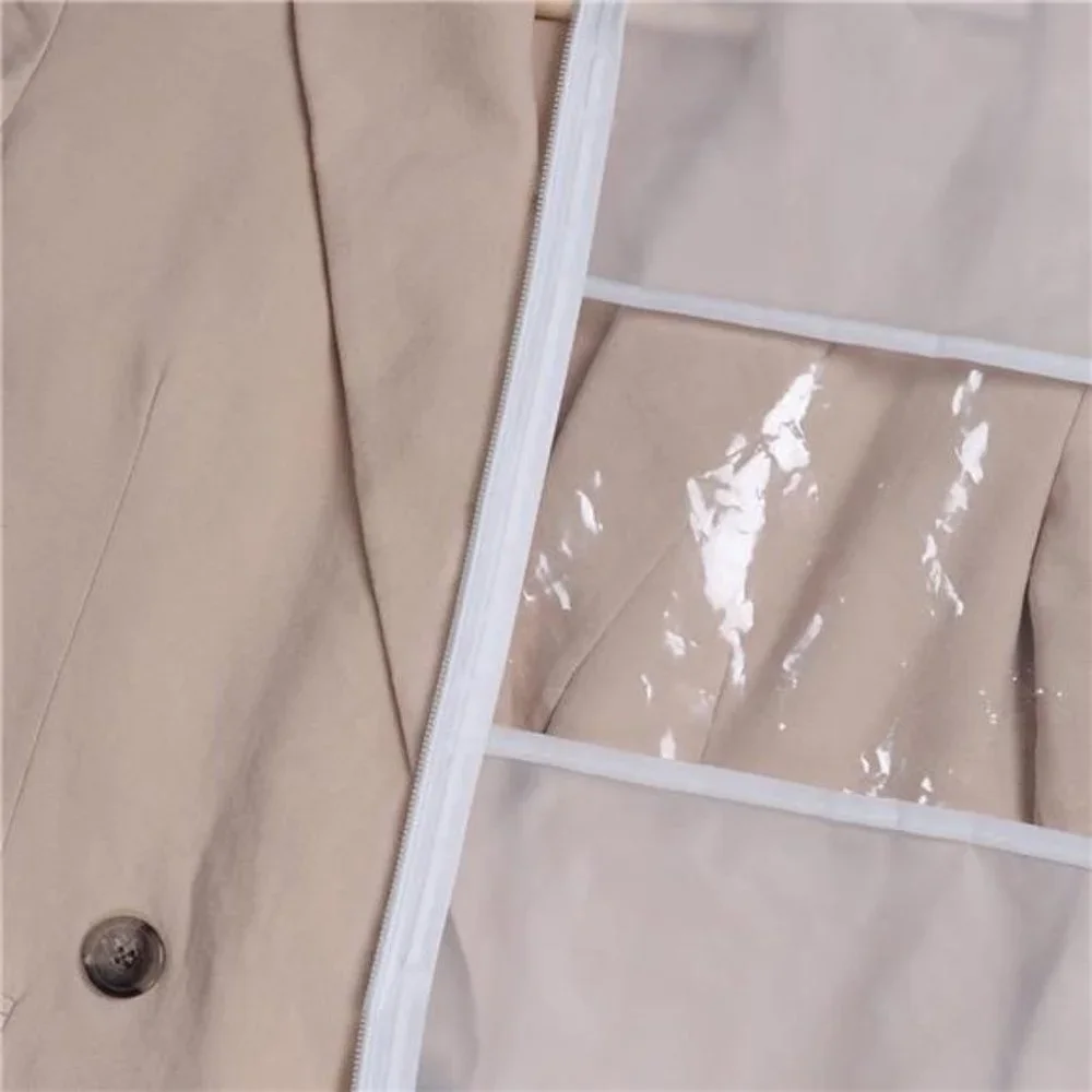 Dress Garment Bags for Storage 72-inch with Clear Window & 3